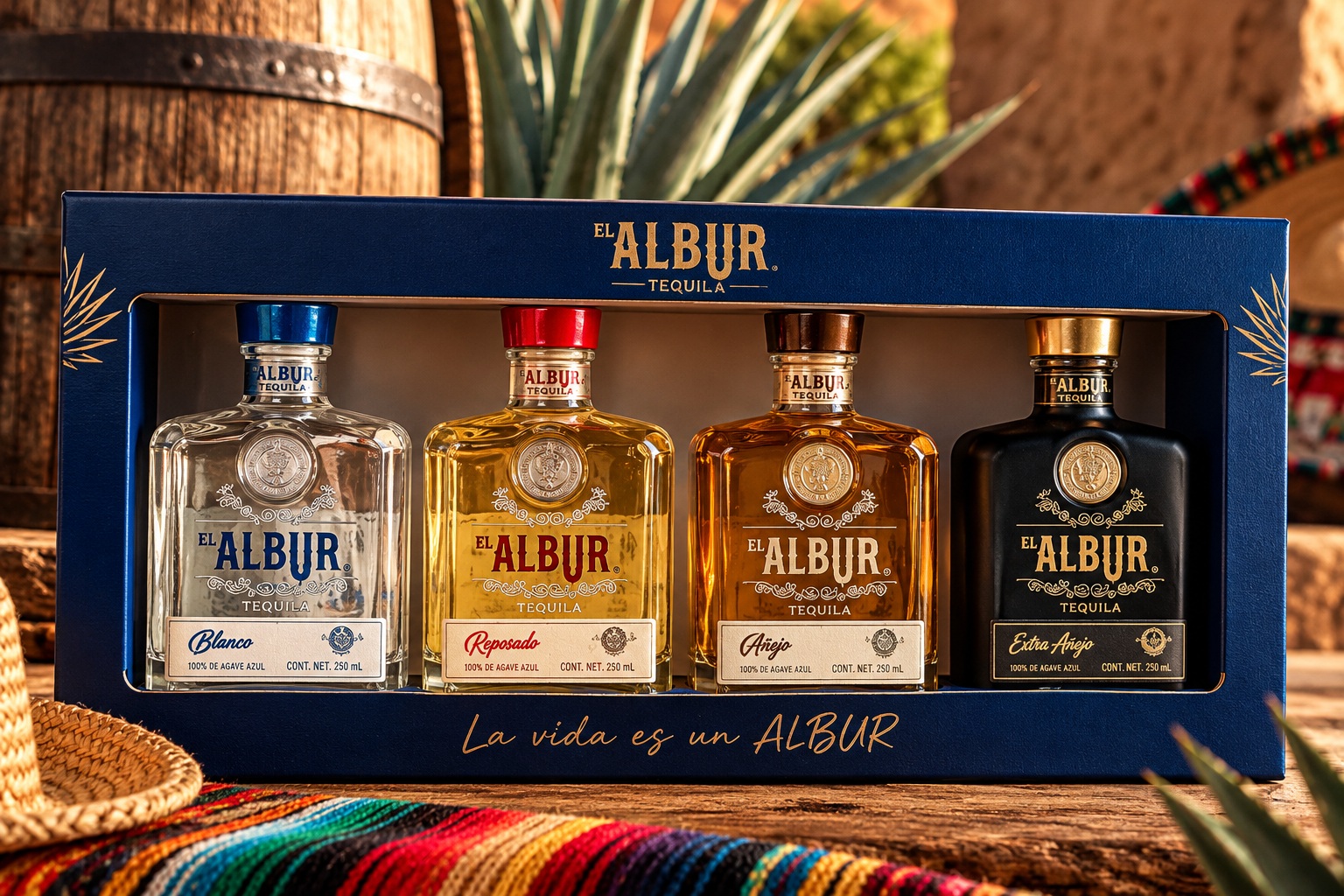 Tequila Albur Set de 4 Minis